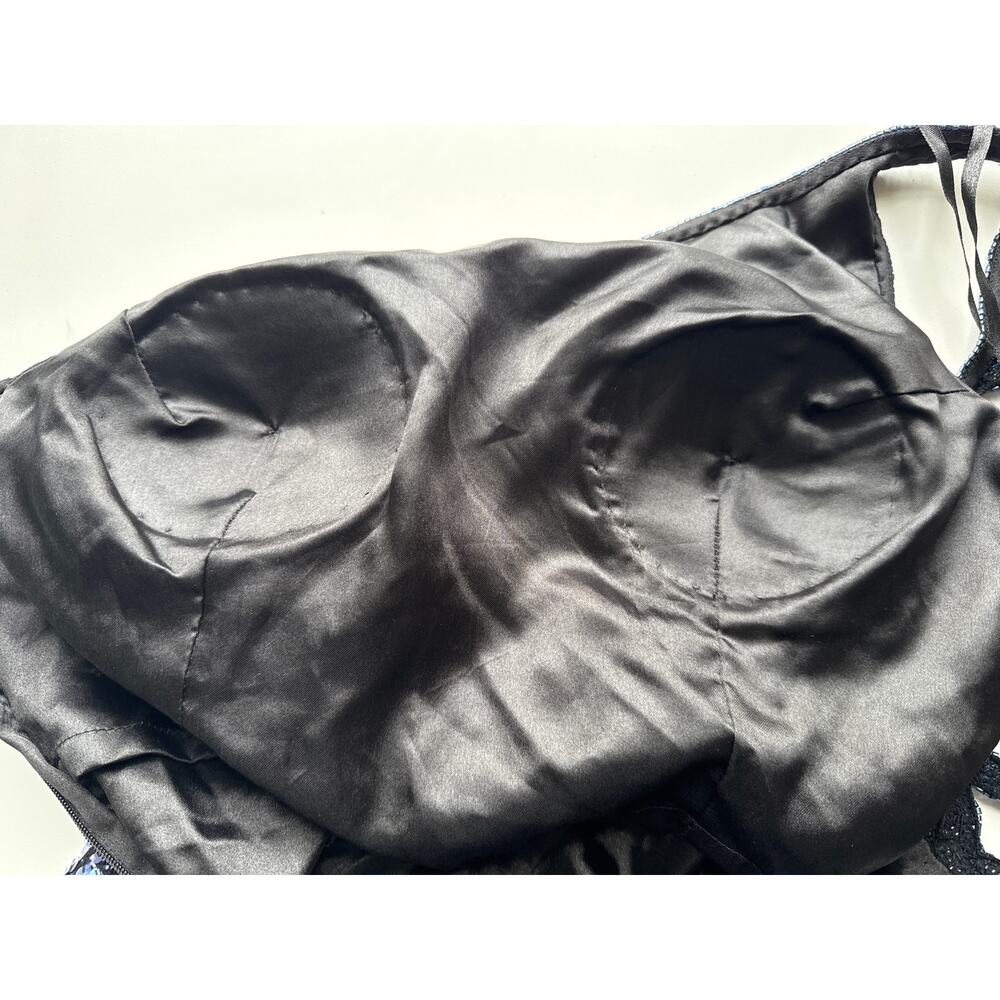 Scala Long Beaded One-Shouldered Formal Gown In N… - image 6